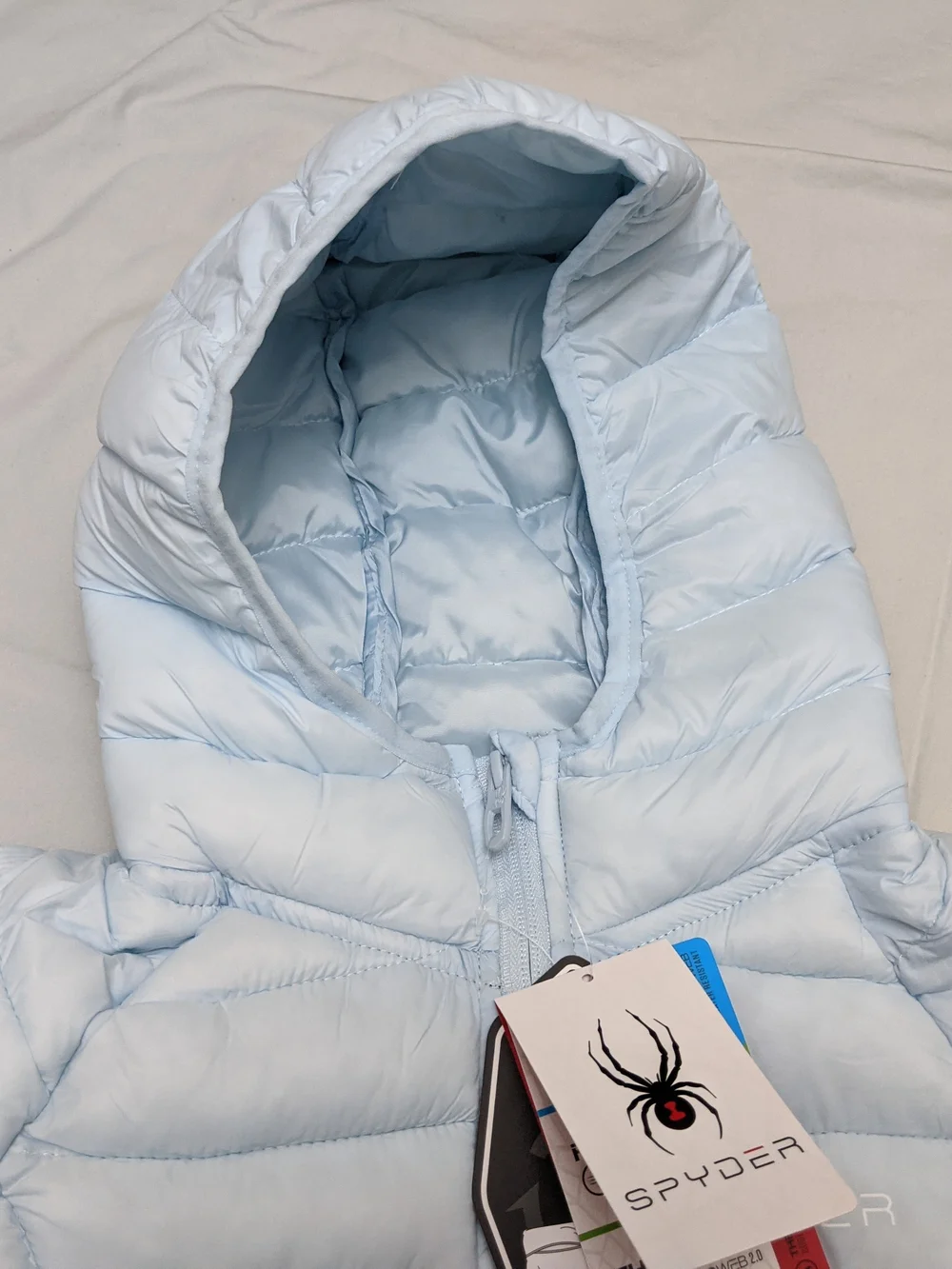 NWT Spyder Girls Light Weight Insulated Packable Puffer Jacket Size S 7-8